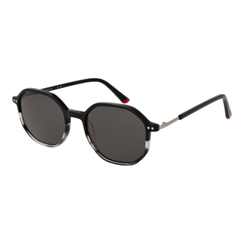 Replay Schwarze Sonnenbrille aus Kunststoff