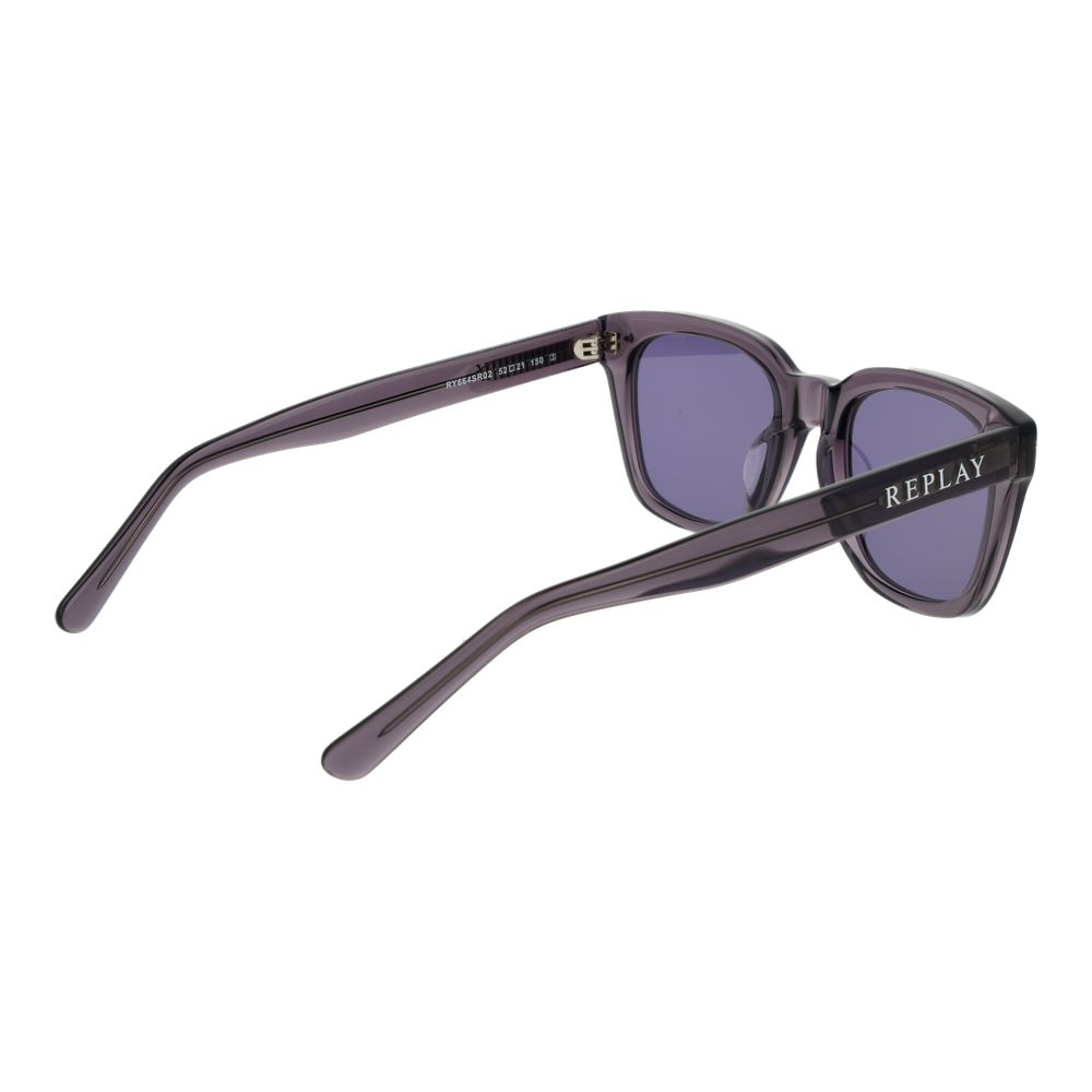 Replay Graue Sonnenbrille aus Kunststoff