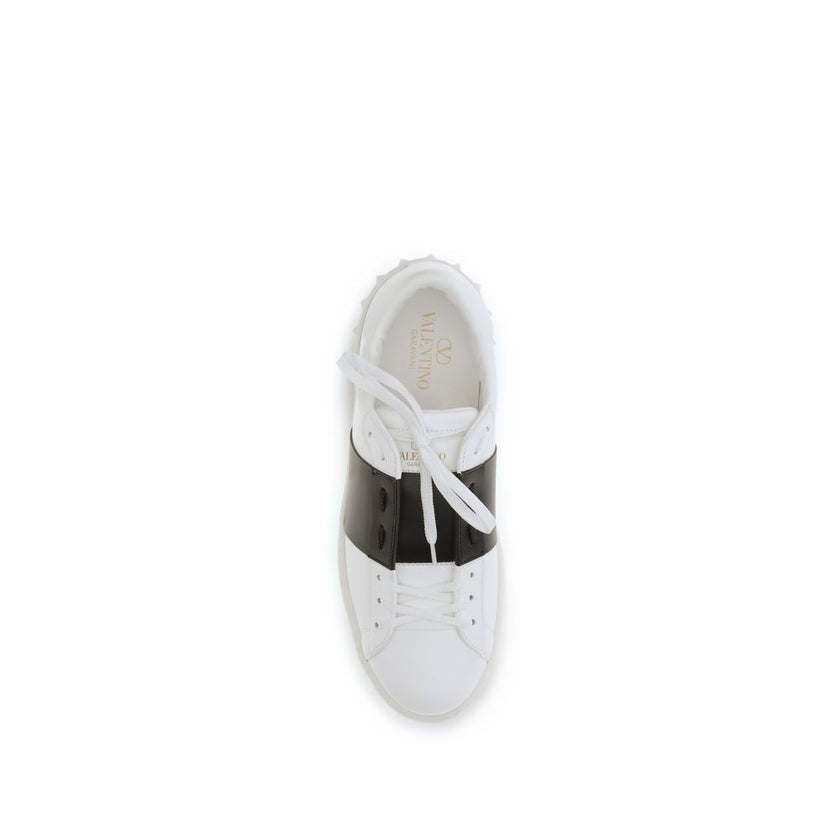 Valentino Garavani Sneakers aus blauem Kalbsleder Bos Taurus, Low-Top