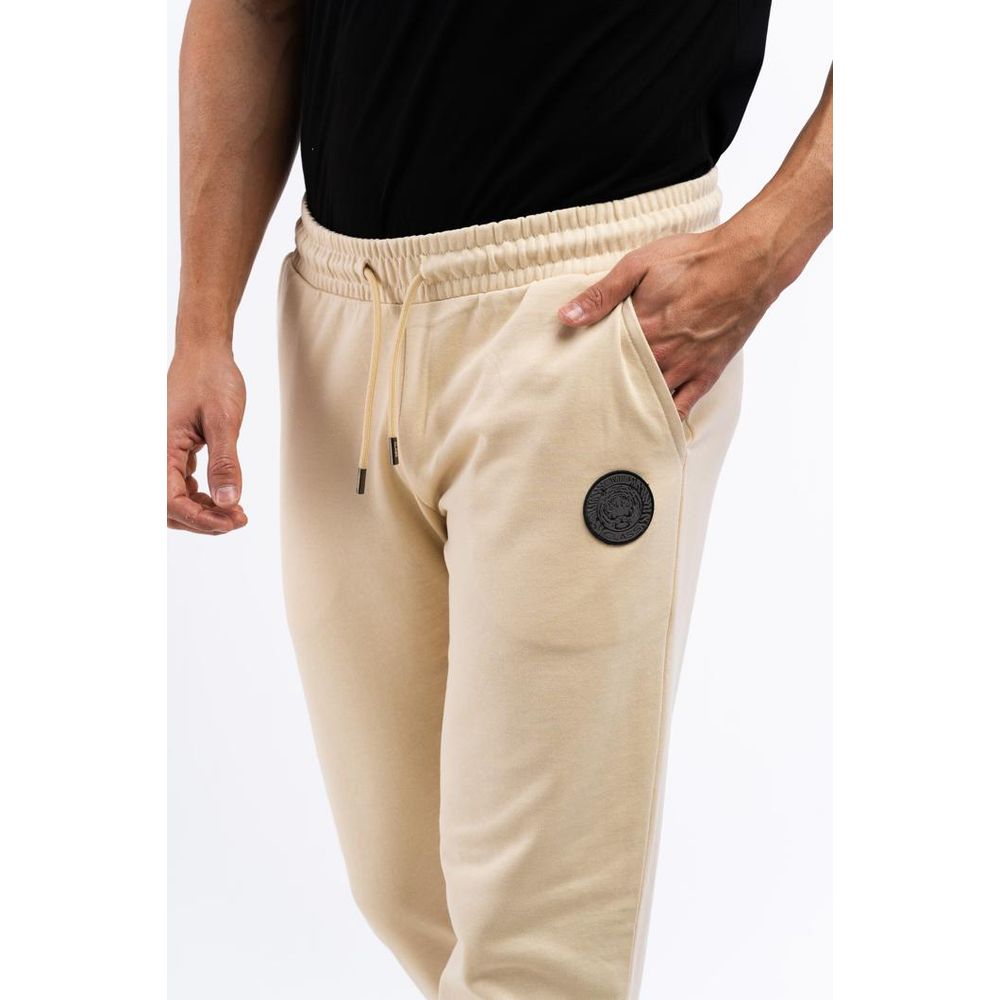 Cavalli Class Beige Baumwoll-Jogginghose (Trainingshose)
