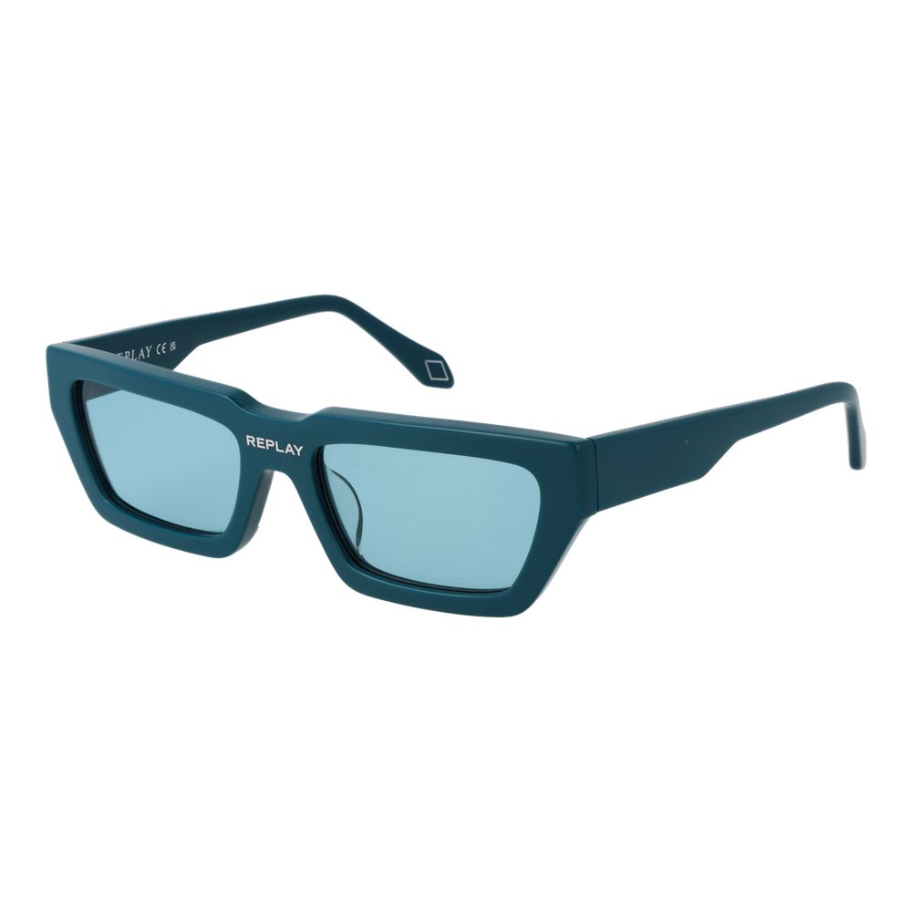 Replay Sonnenbrille aus türkisfarbenem Kunststoff