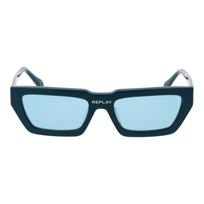 Replay Sonnenbrille aus türkisfarbenem Kunststoff