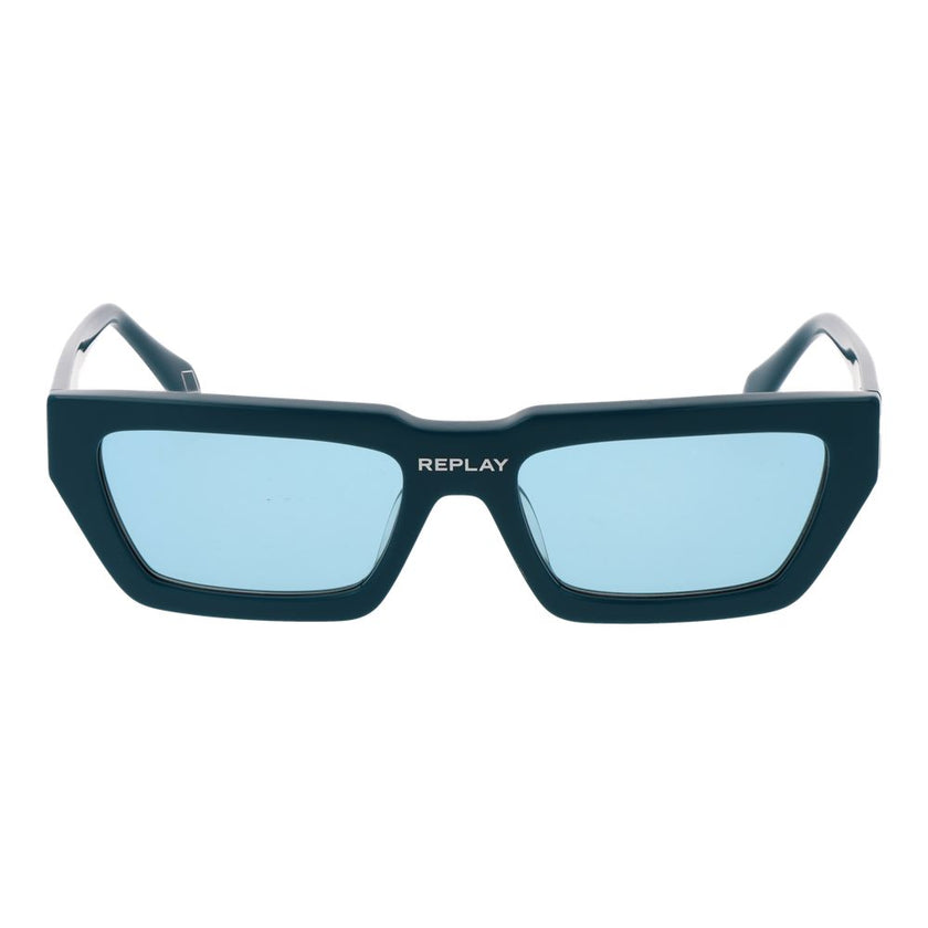 Replay Sonnenbrille aus türkisfarbenem Kunststoff