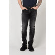 Gas Schwarze Baumwoll-Jeans im Slim Fit