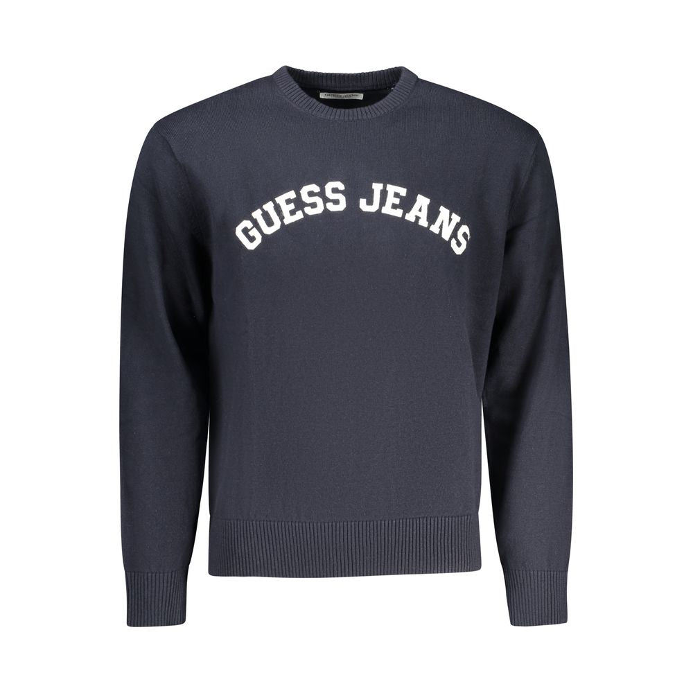 Guess Jeans Men's Blue Cotton Sweater