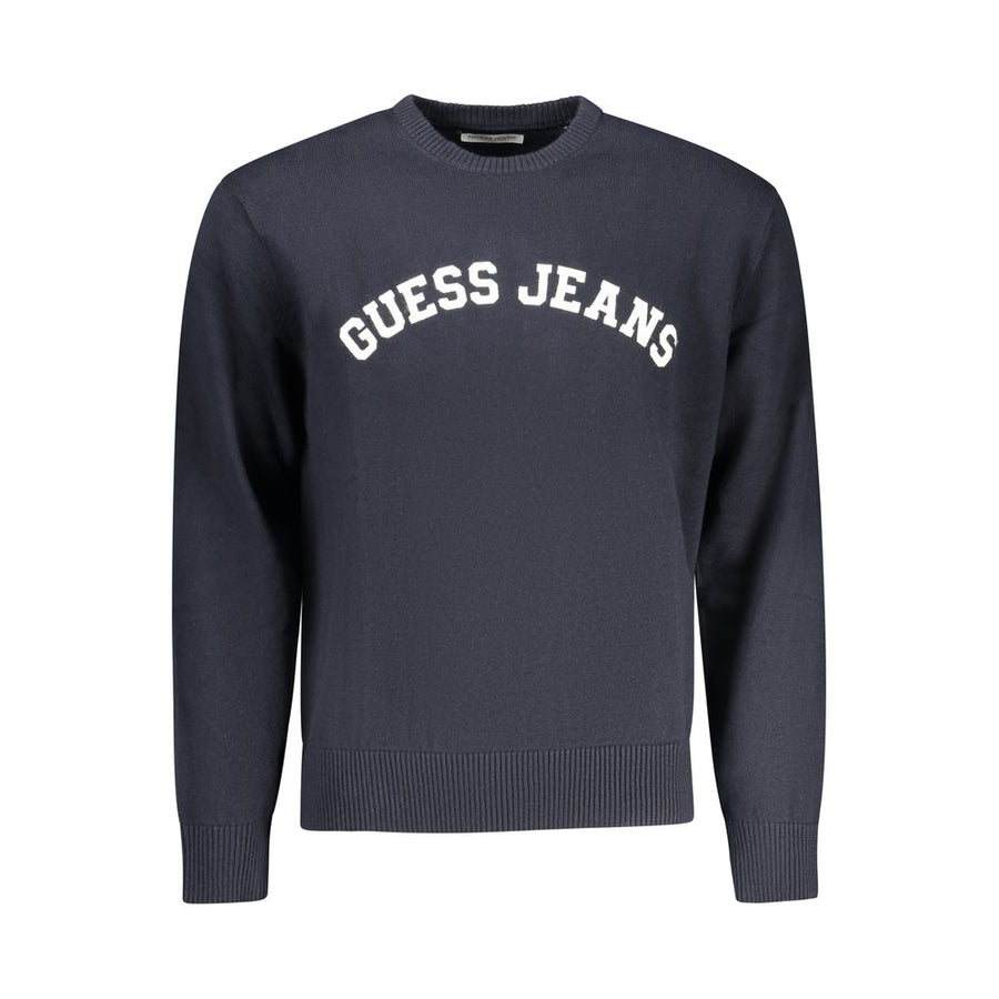 Guess Jeans Men's Blue Cotton Sweater