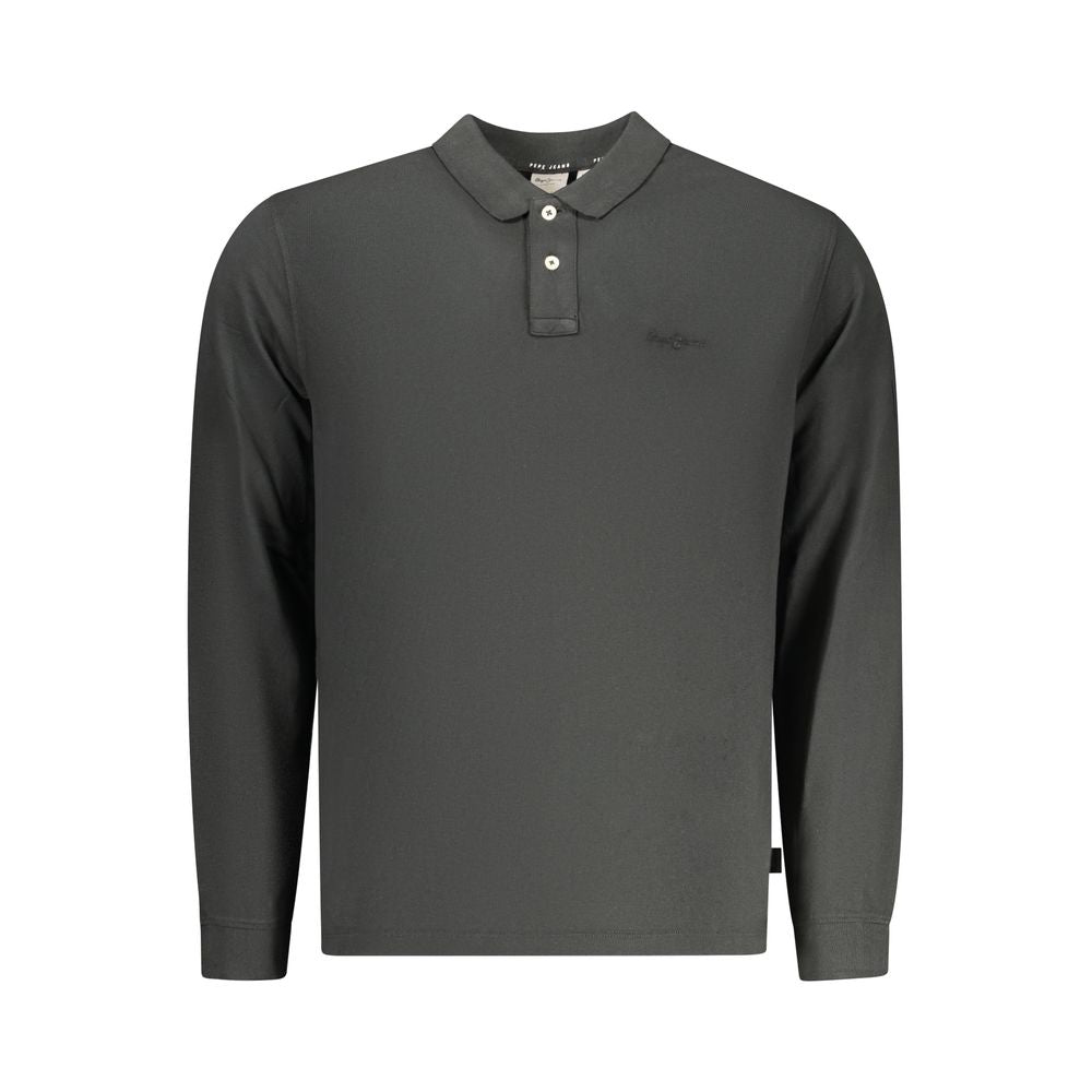 Pepe Jeans Men's Black Cotton Polo Shirt