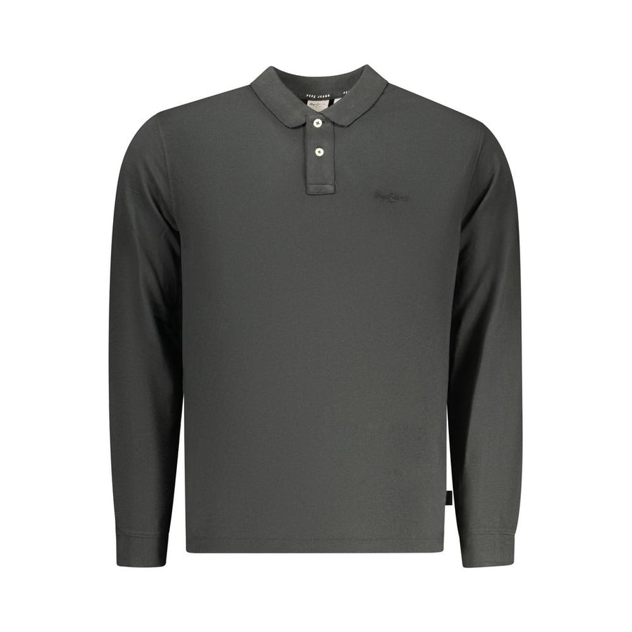Pepe Jeans Men's Black Cotton Polo Shirt