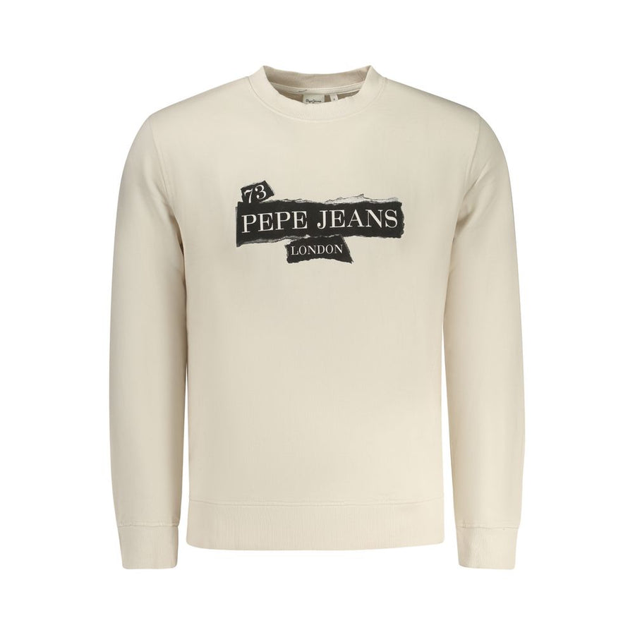 Pepe Jeans Men's Beige Cotton Sweatshirt
