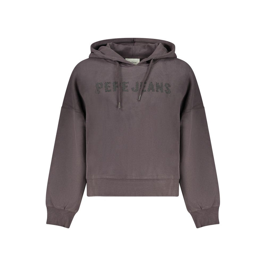 Pepe Jeans Women's Black Cotton Sweatshirt