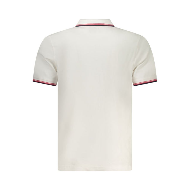 North Sails Bianco Baumwoll-Herrenpoloshirt