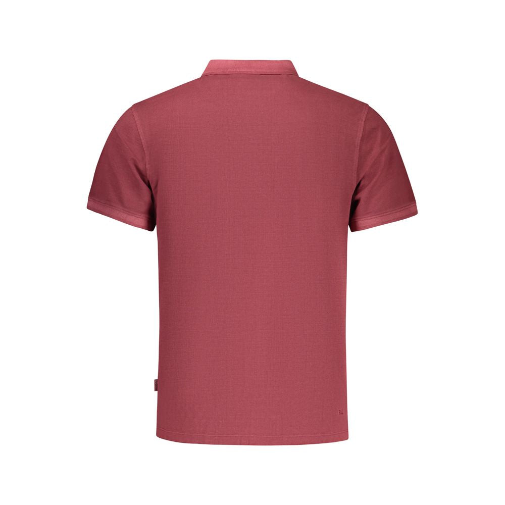 Pepe Jeans Men's Red Cotton Polo Shirt