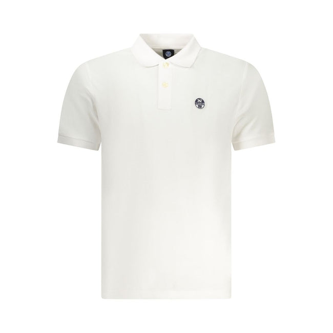 North Sails Weißes Herren-Poloshirt aus Baumwolle