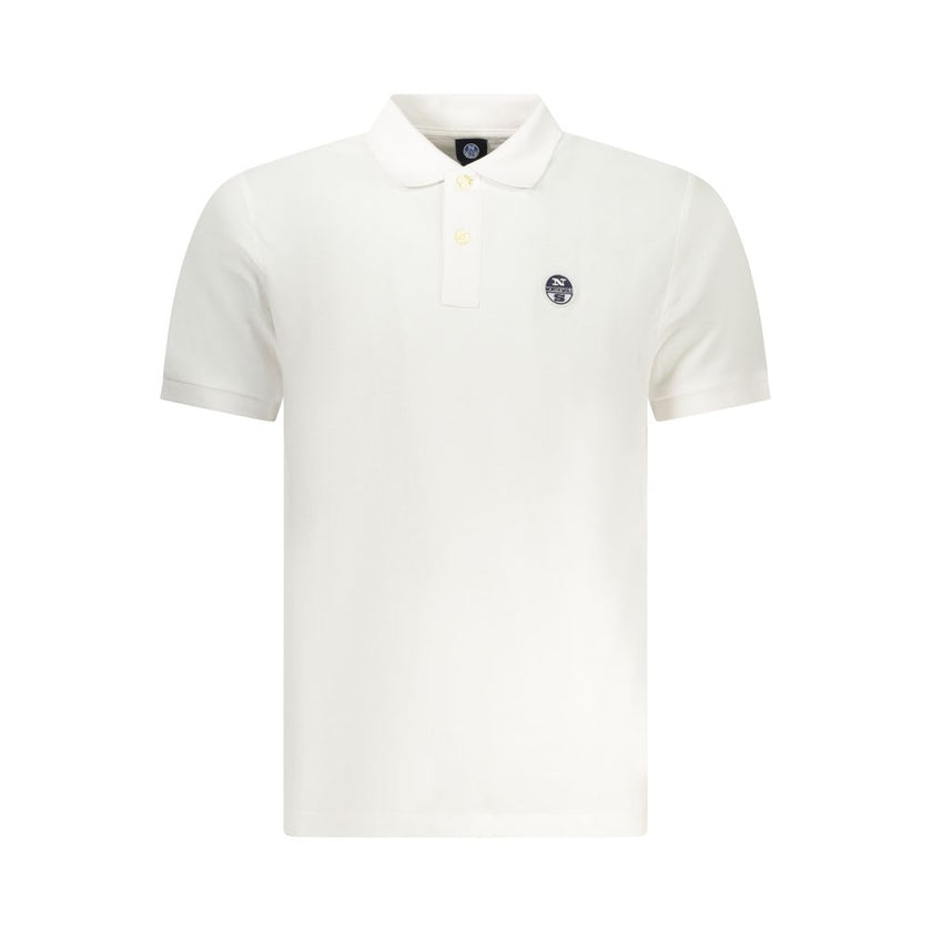 North Sails Weißes Herren-Poloshirt aus Baumwolle