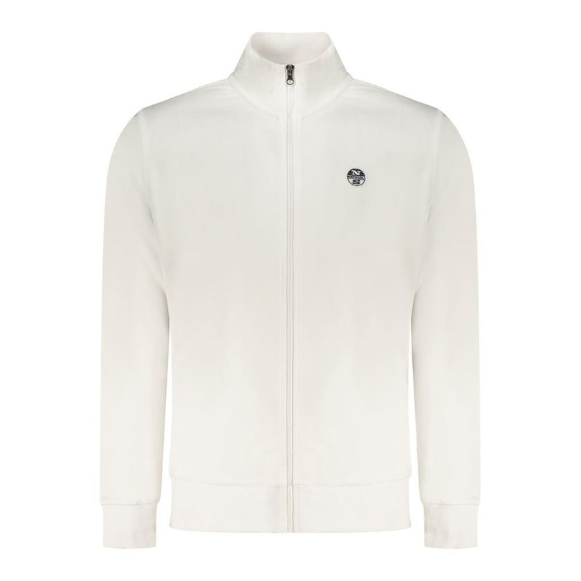 North Sails Weißes Herren-Sweatshirt aus Baumwolle