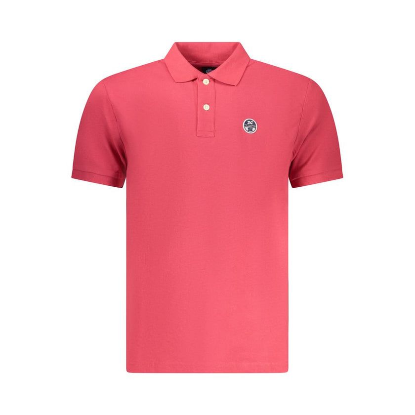 North Sails Rotes Herren-Poloshirt aus Baumwolle