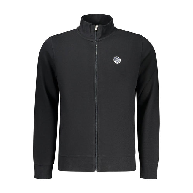 North Sails Schwarzer Baumwoll-Herren-Sweatshirt