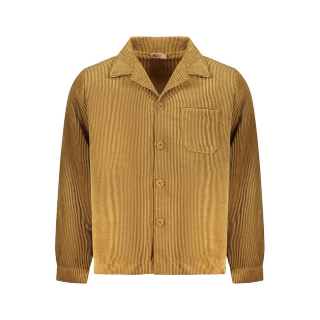 Rifle Marrone Polyester Herrenhemd