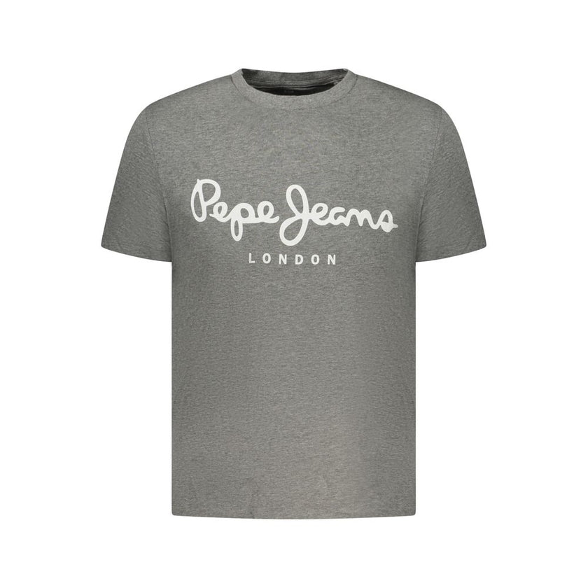 Pepe Jeans Grigio Baumwoll-T-Shirt für Herren