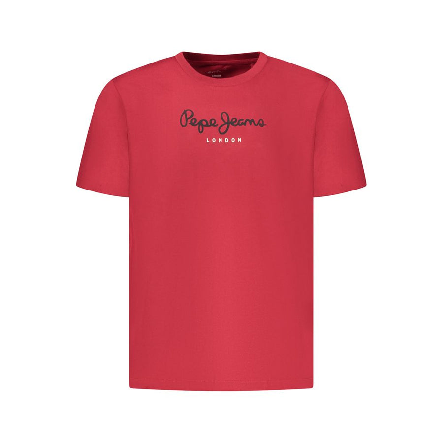 Pepe Jeans Men's Red Cotton T-Shirt