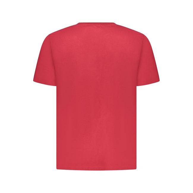 Pepe Jeans Rotes Baumwoll-T-Shirt für Herren