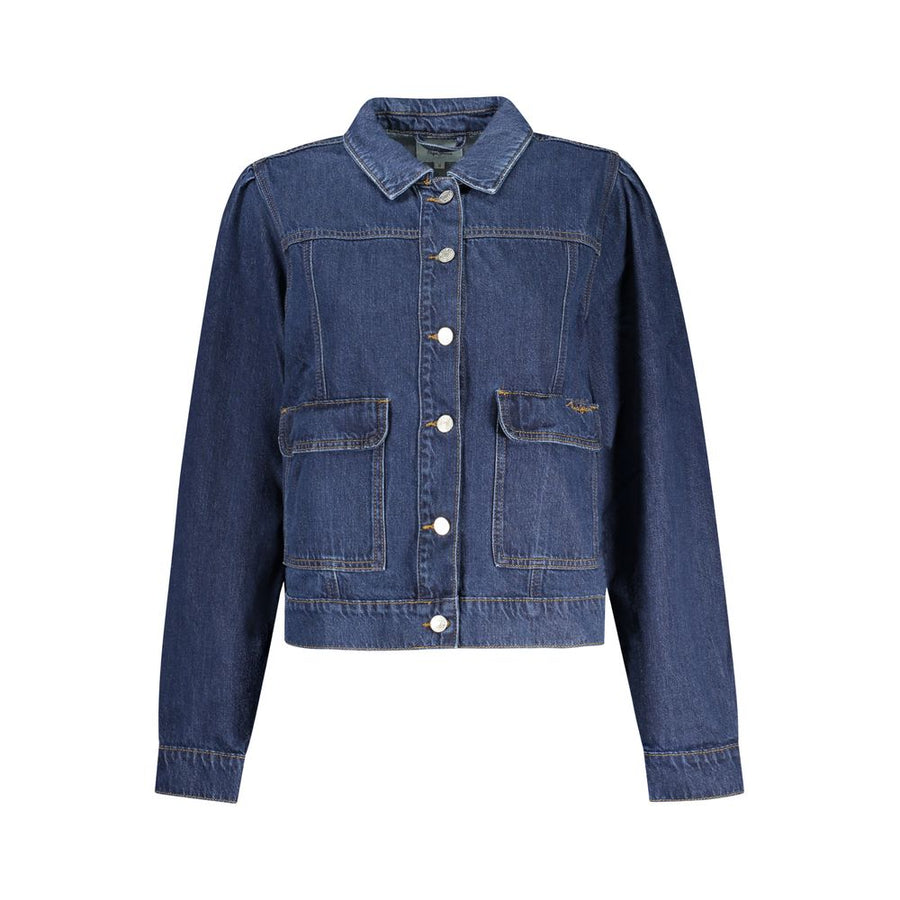 Pepe Jeans Blue Cotton Jacket for Women