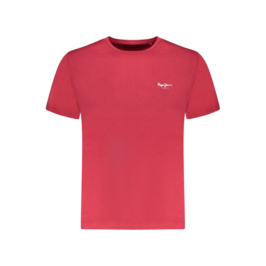 Pepe Jeans Men's Rosso Cotton T-Shirt
