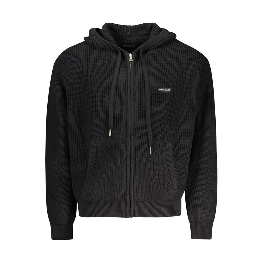 Guess Jeans Men's Black Organic Cotton Cardigan