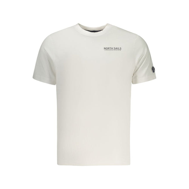 North Sails Weißes Baumwoll-T-Shirt für Herren