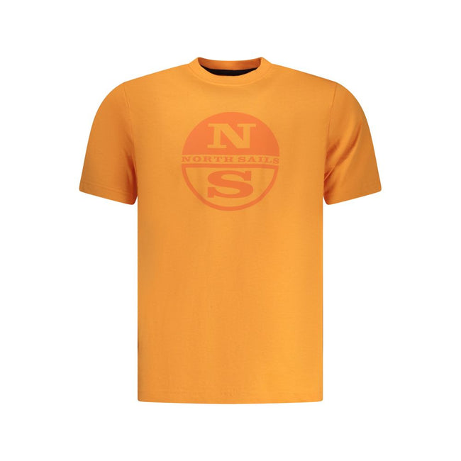 North Sails Arancione Baumwoll-T-Shirt für Herren