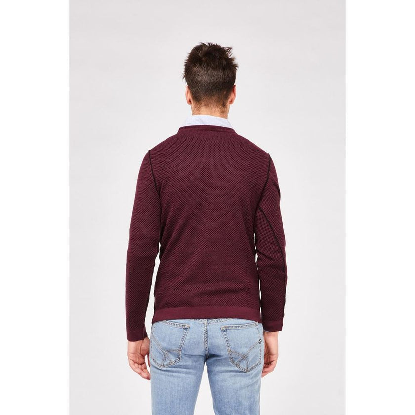Gas Bordeaux Woll-Sweatshirt