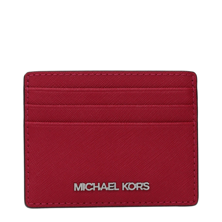 Michael Kors Red Leather Card Holder