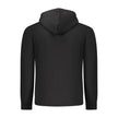 Coveri Moving Schwarzes Herren-Kapuzensweatshirt aus Baumwolle