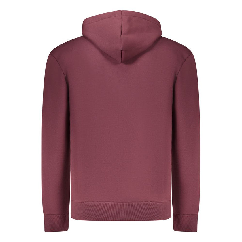 Coveri Moving Rotes Herren-Kapuzensweatshirt aus Baumwolle