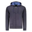 Coveri Moving Blaues Herren-Kapuzensweatshirt aus Baumwolle