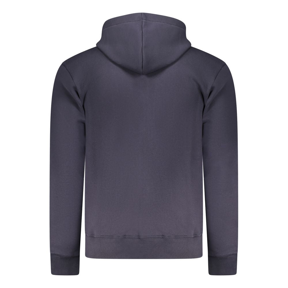 Coveri Moving Blaues Herren-Kapuzensweatshirt aus Baumwolle