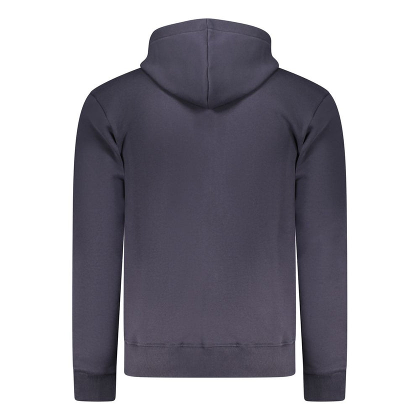 Coveri Moving Blaues Herren-Kapuzensweatshirt aus Baumwolle