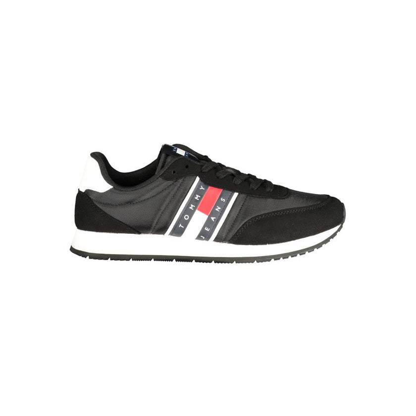 Tommy Hilfiger Schwarzer Sneaker aus Polyurethan für Herren