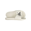 Calvin Klein Weiße Herren-Slipper aus Polyurethan