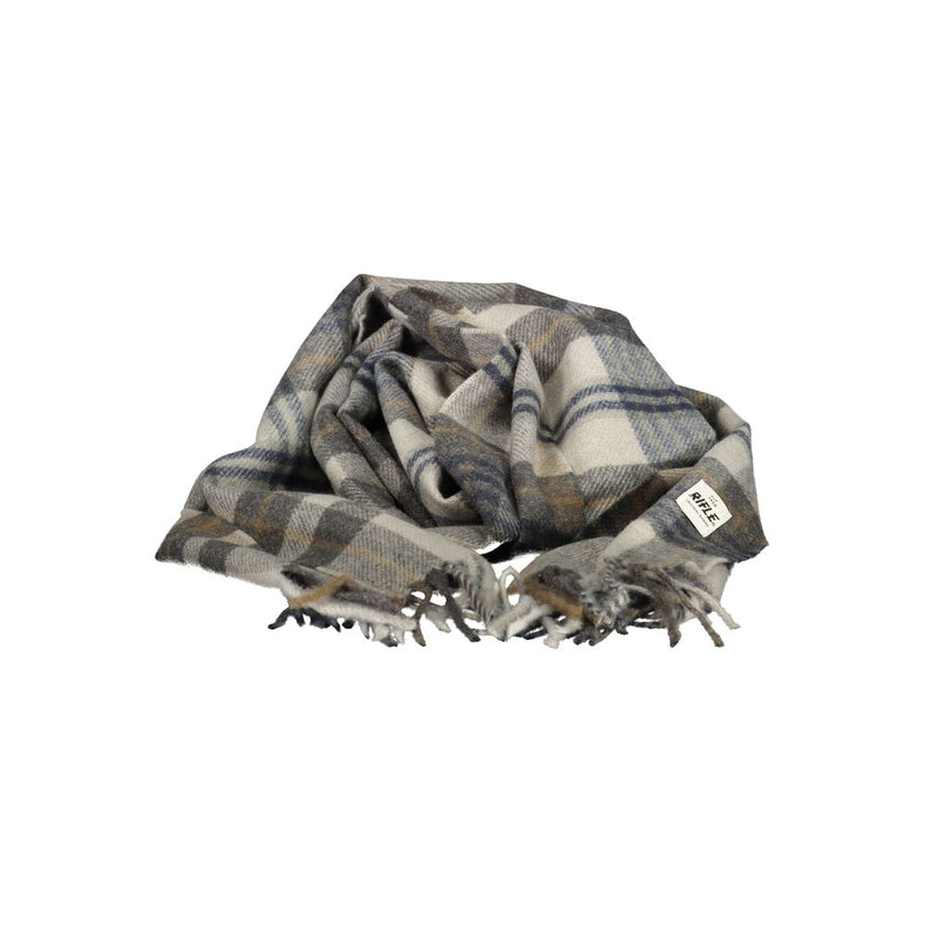 Rifle Grigio Polyester Herrenschal
