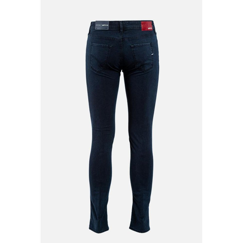 Gas Blaue Baumwoll-Skinny-Jeans