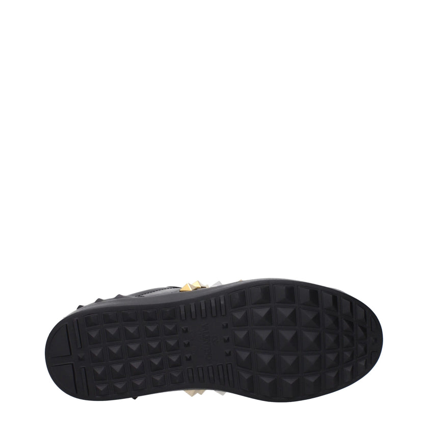 Valentino Garavani Schwarze Leder-Sneakers