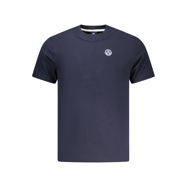 North Sails Blaues Baumwoll-T-Shirt für Herren