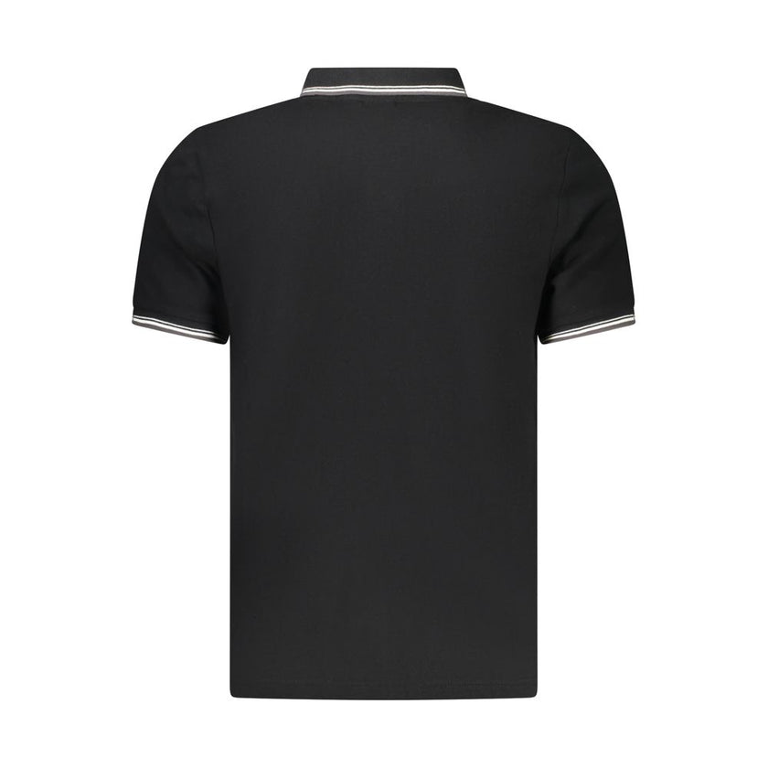 North Sails Schwarzes Baumwoll-Poloshirt für Herren
