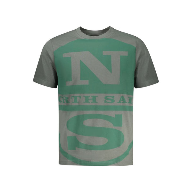North Sails Verde Baumwoll-T-Shirt für Herren
