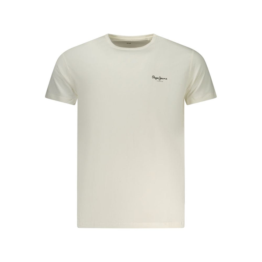 Pepe Jeans Men's Bianco Cotton T-Shirt