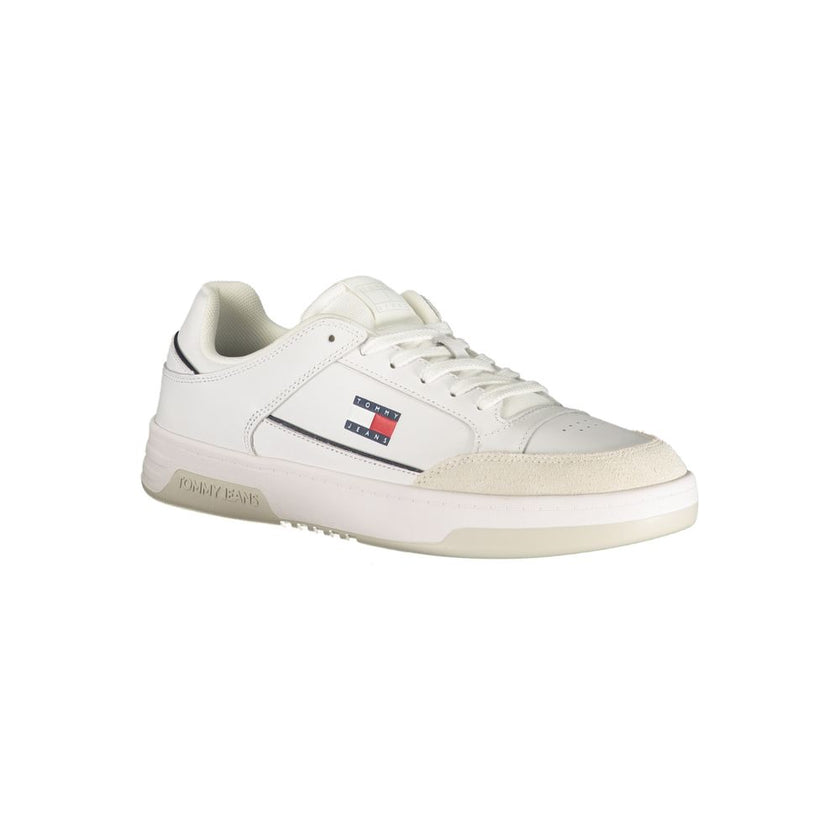 Tommy Hilfiger Weißer Herren-Sneaker aus Polyurethan