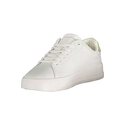 Tommy Hilfiger Bianco Herren Sneaker mit grünen Akzenten und herausnehmbarem Fußbett