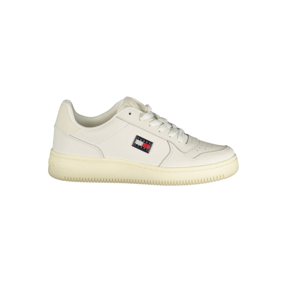 Tommy Hilfiger White Women's Polyurethane Sneakers