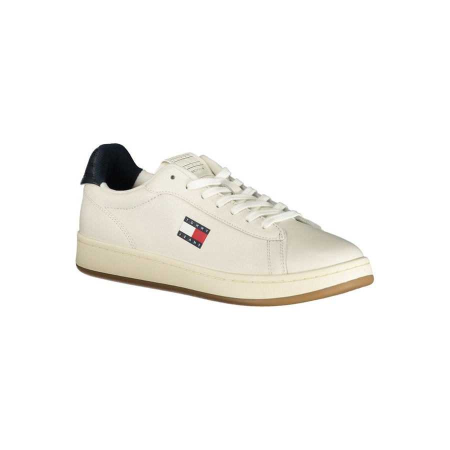 Tommy Hilfiger Men's White Polyurethane Sneakers